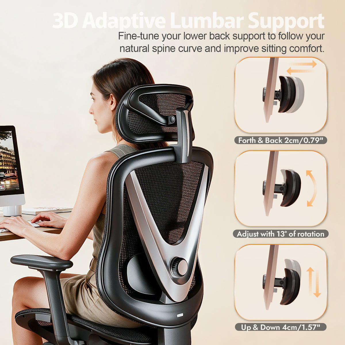 Quelsoft Core100 Pro Ergonomic Chair with Retractable Footrest