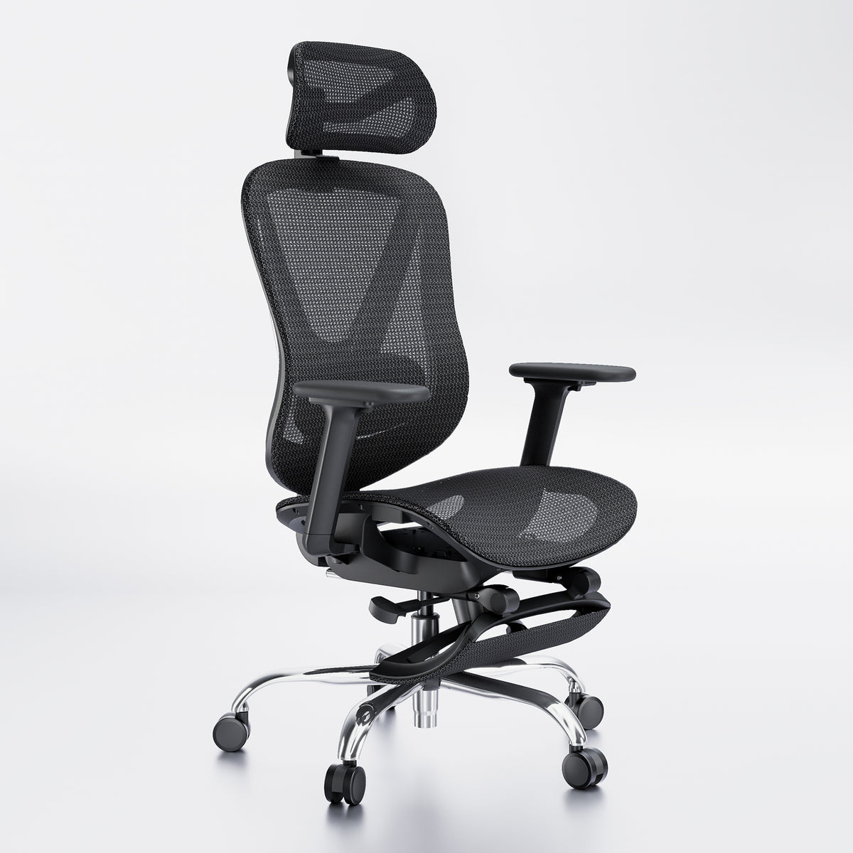 Quelsoft Core100 Pro Ergonomic Chair with Retractable Footrest