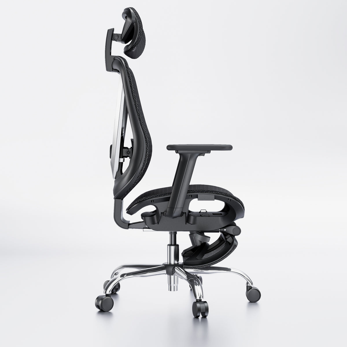 Quelsoft Core100 Pro Ergonomic Chair with Retractable Footrest