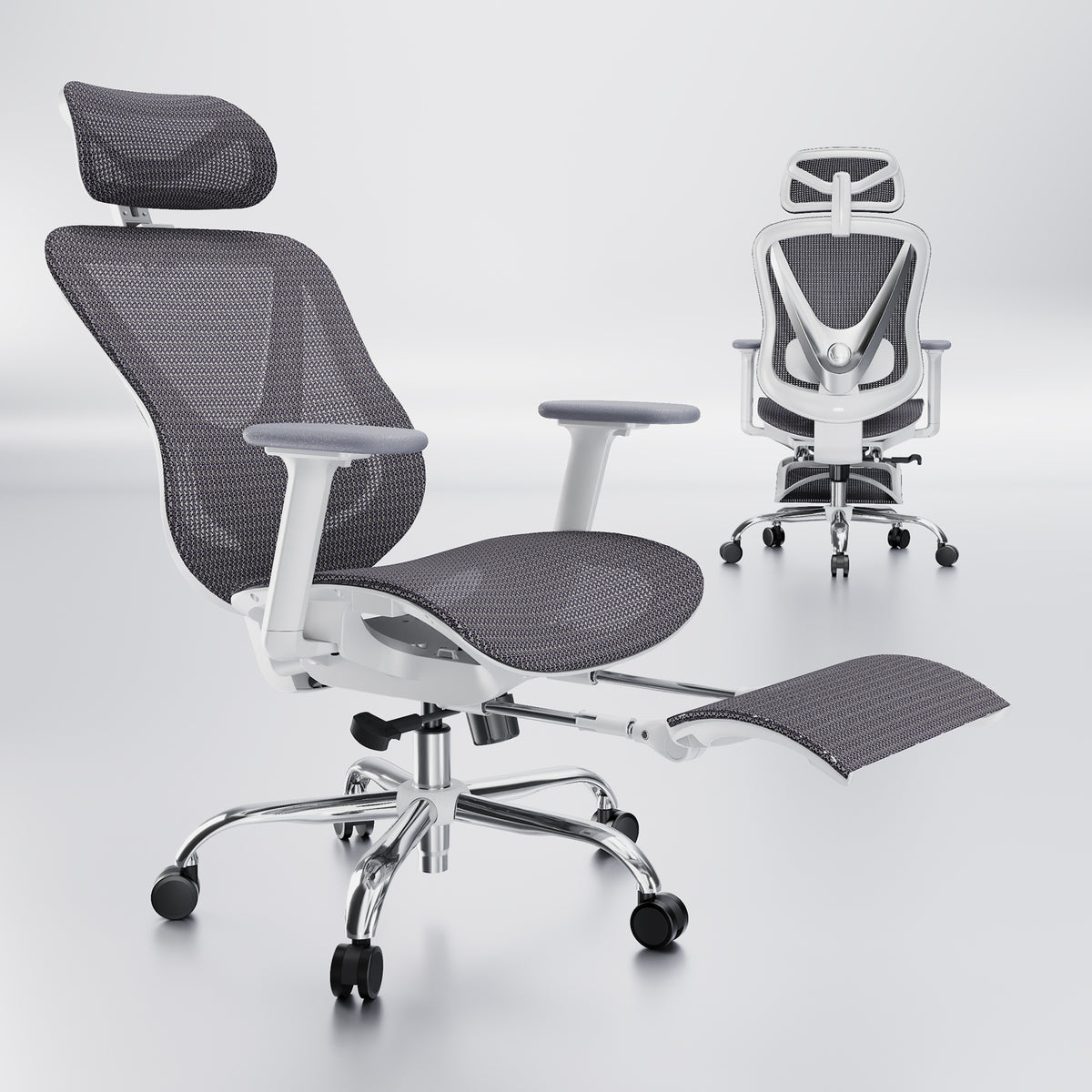 Quelsoft Core100 Pro Ergonomic Chair with Retractable Footrest
